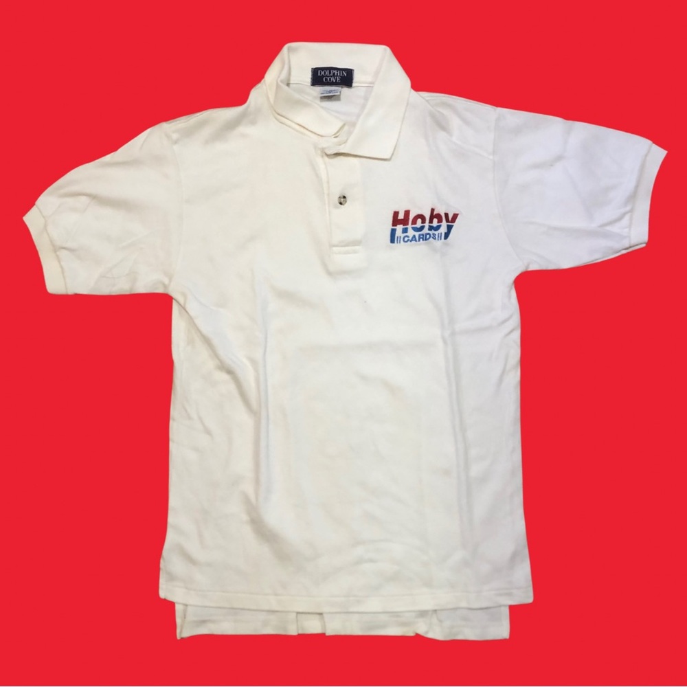 Vtg 1990’s HOBY Cards Inc. Polo Shirt Medium Sports Cards